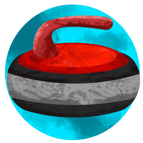 Curling stone vector
