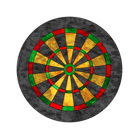 Dart board clipart