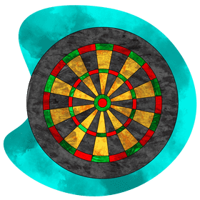 Dart board vector