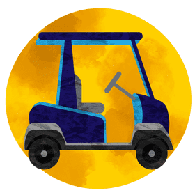 Golf cart vector