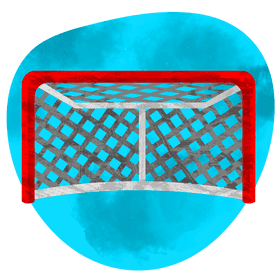 Hockey goal vector