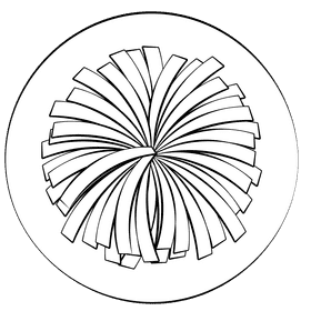 Pom pom black and white clipart