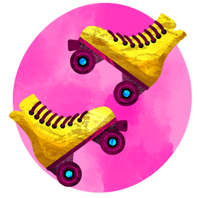 Roller skates vector
