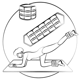 Ankle wrist weigths black and white clipart