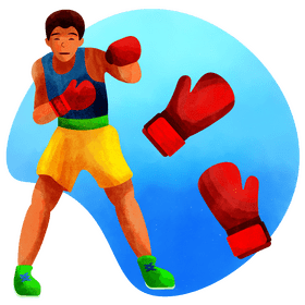 Boxing gloves vector