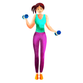 Dumbbell set clipart