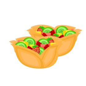 Keto taco bowl clipart