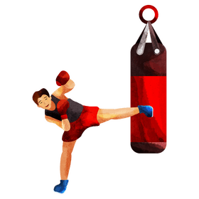 Heavy bag clipart
