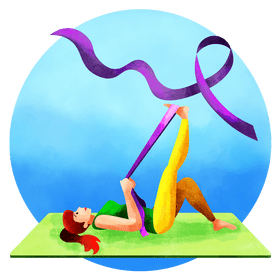 Pilates band vector