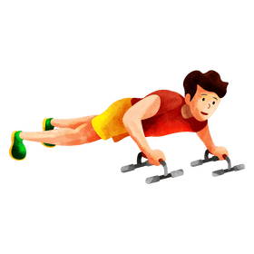 Push up stands clipart