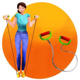 Resistance bands vector