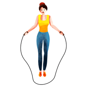Skipping rope clipart