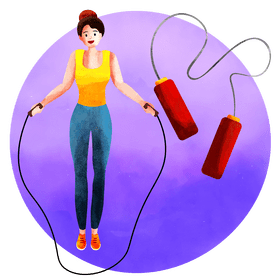 Skipping rope vector