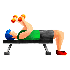 Workout bench clipart