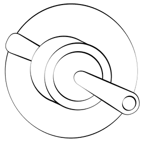 Ab roller only black and white clipart