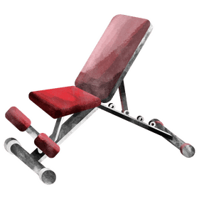 Adjustable workout bench only clipart