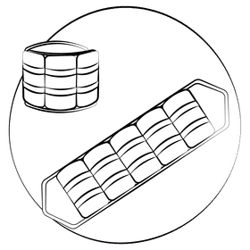 Ankle wrist weigths only black and white clipart