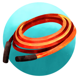 Battle rope only vector