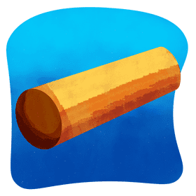 Cork massage roller only vector