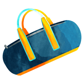 Gym bag only clipart