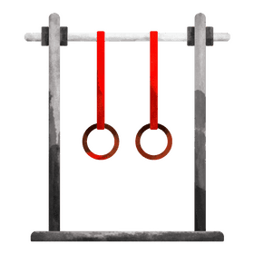 Gymnastic rings only clipart