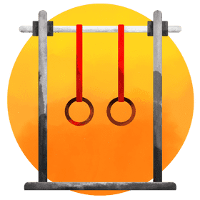 Gymnastic rings only vector