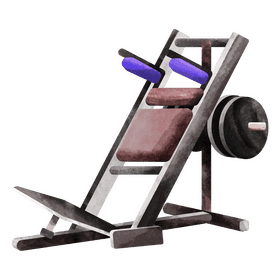 Hack squat machine only clipart