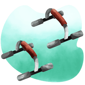 Push up stands only vector