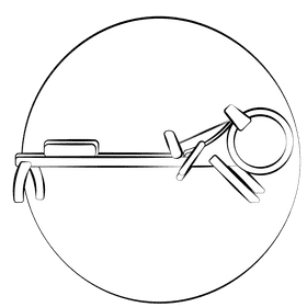 Rowing machine only black and white clipart
