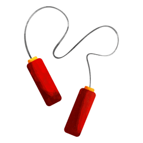 Skipping rope only clipart