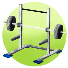 Squat rack only vector