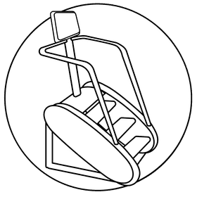 Stair mill only black and white clipart