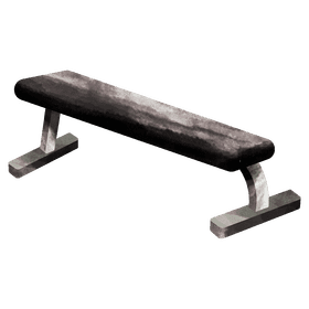 Workout bench only clipart