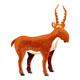 Saiga antelope clipart