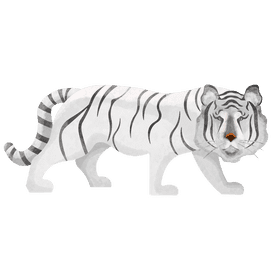 White tiger clipart