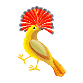 Amazonian royal flycatcher clipart