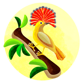 Amazonian royal flycatcher vector