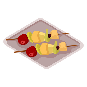 Healthy Food Fruit Kebab clipart
