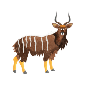 Nyala antelope clipart