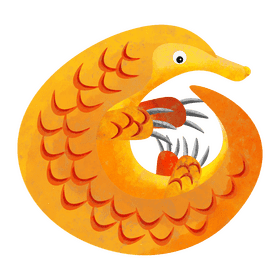 Pangolin clipart