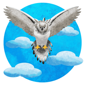 Crowned eagle vector