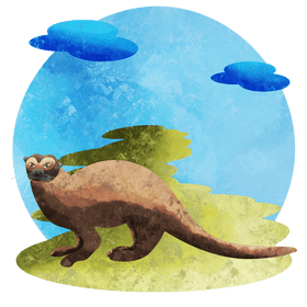 Giant otter vector