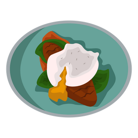 Healthy Food Sweet Potato Toast clipart