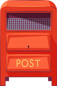 Post box clipart