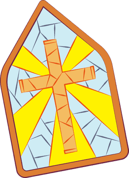 Stained Glass Chuch Window clipart