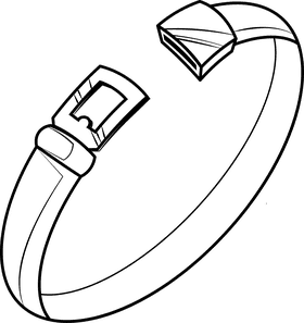 Belt black and white clipart