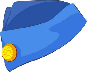 Flight attendant hat clipart