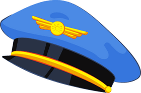 Flight attendant hat clipart