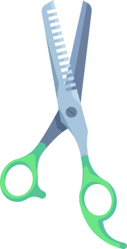 Hair cutting scissors clipart