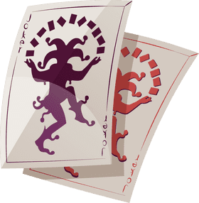 Joker playing cards clipart